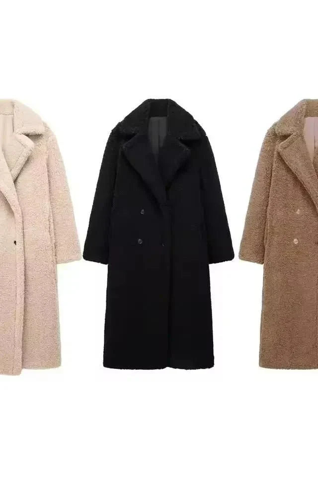 Teddymantel „Berna“ – Eleganter Oversized Wintermantel