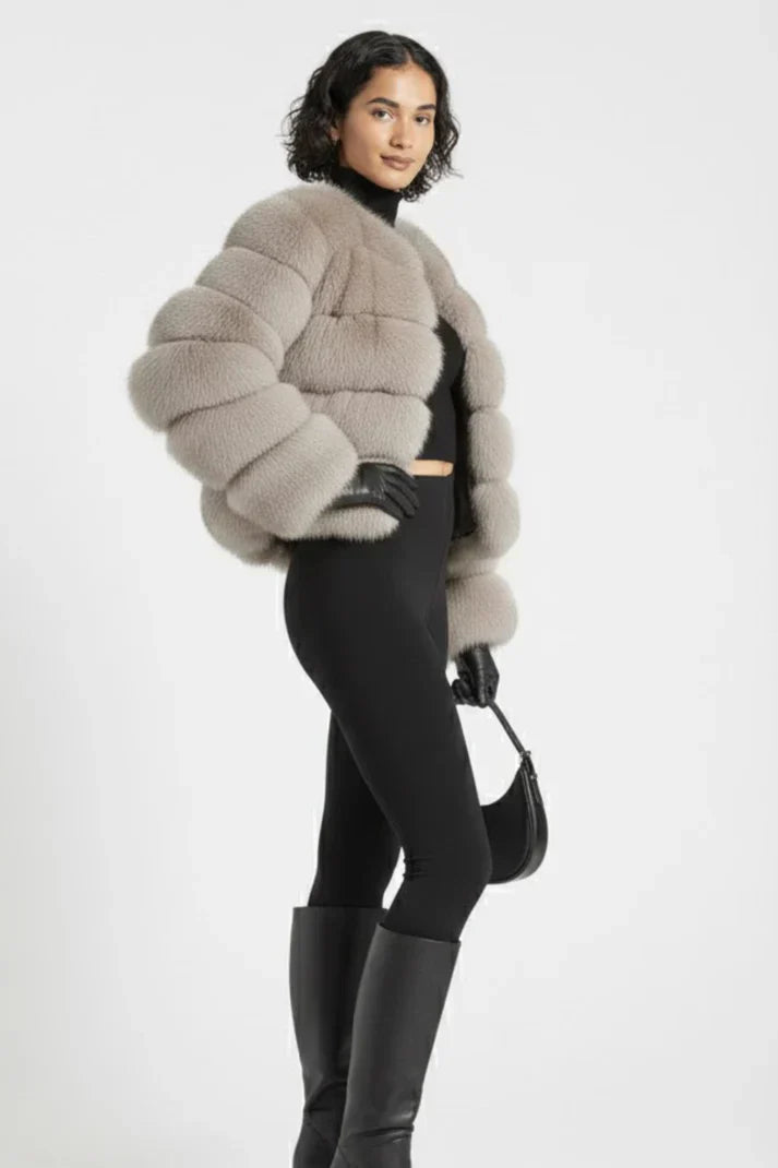 Trendy Faux Jacke