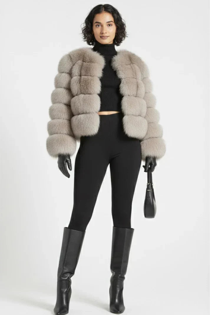 Trendy Faux Jacke